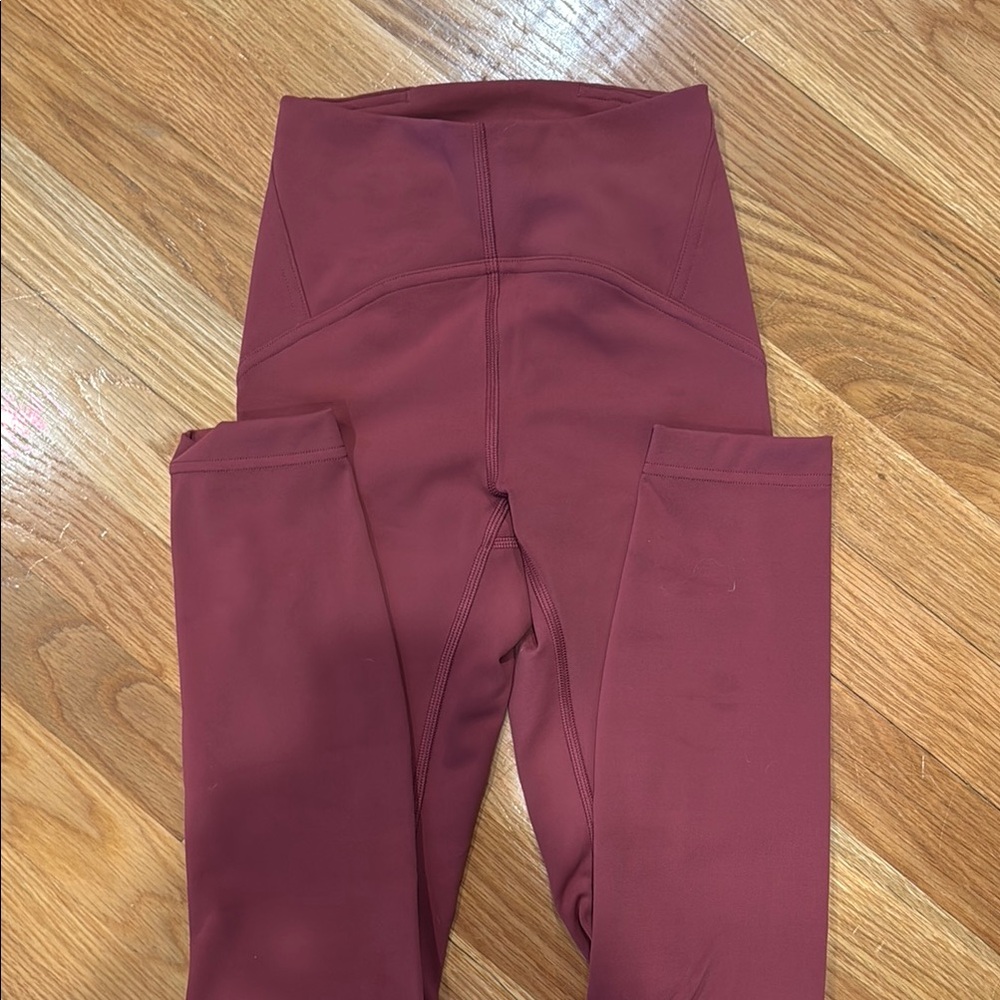 Lululemon Athletica Burgundy Leggings